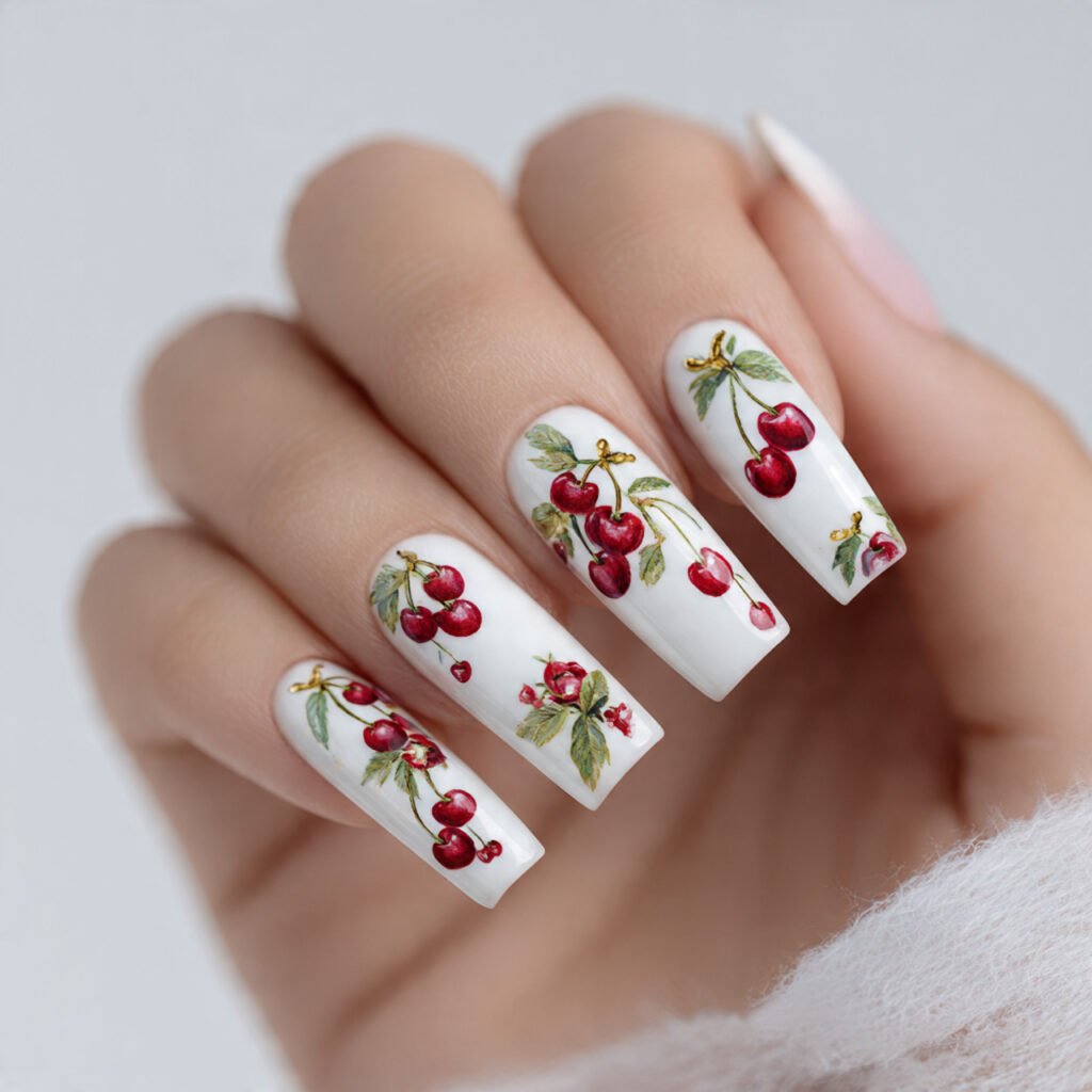 Romantic Red Cherry Accents