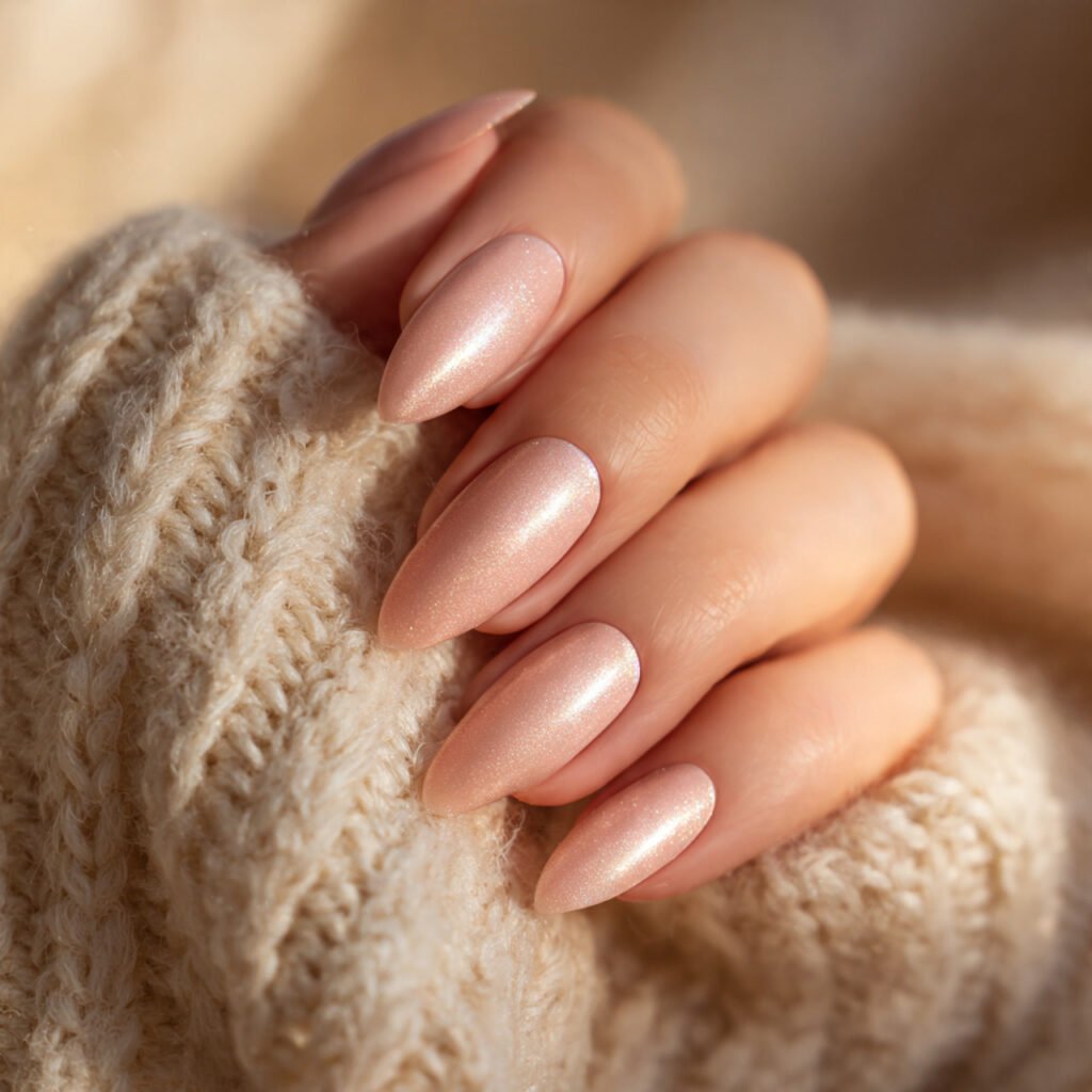 Soft Peach Satin Finishes