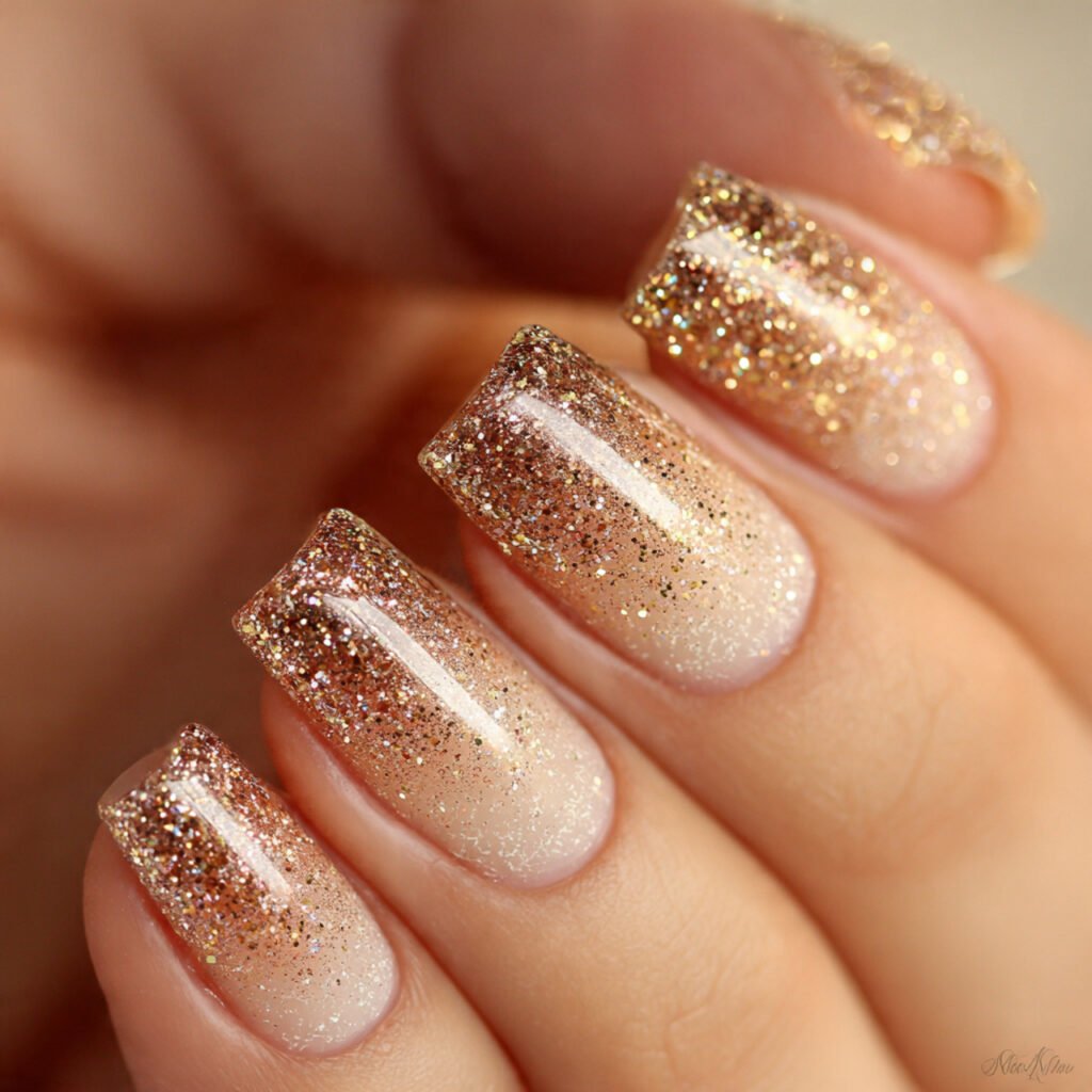 sparkling 11 macro shot of champagne gold shimmer