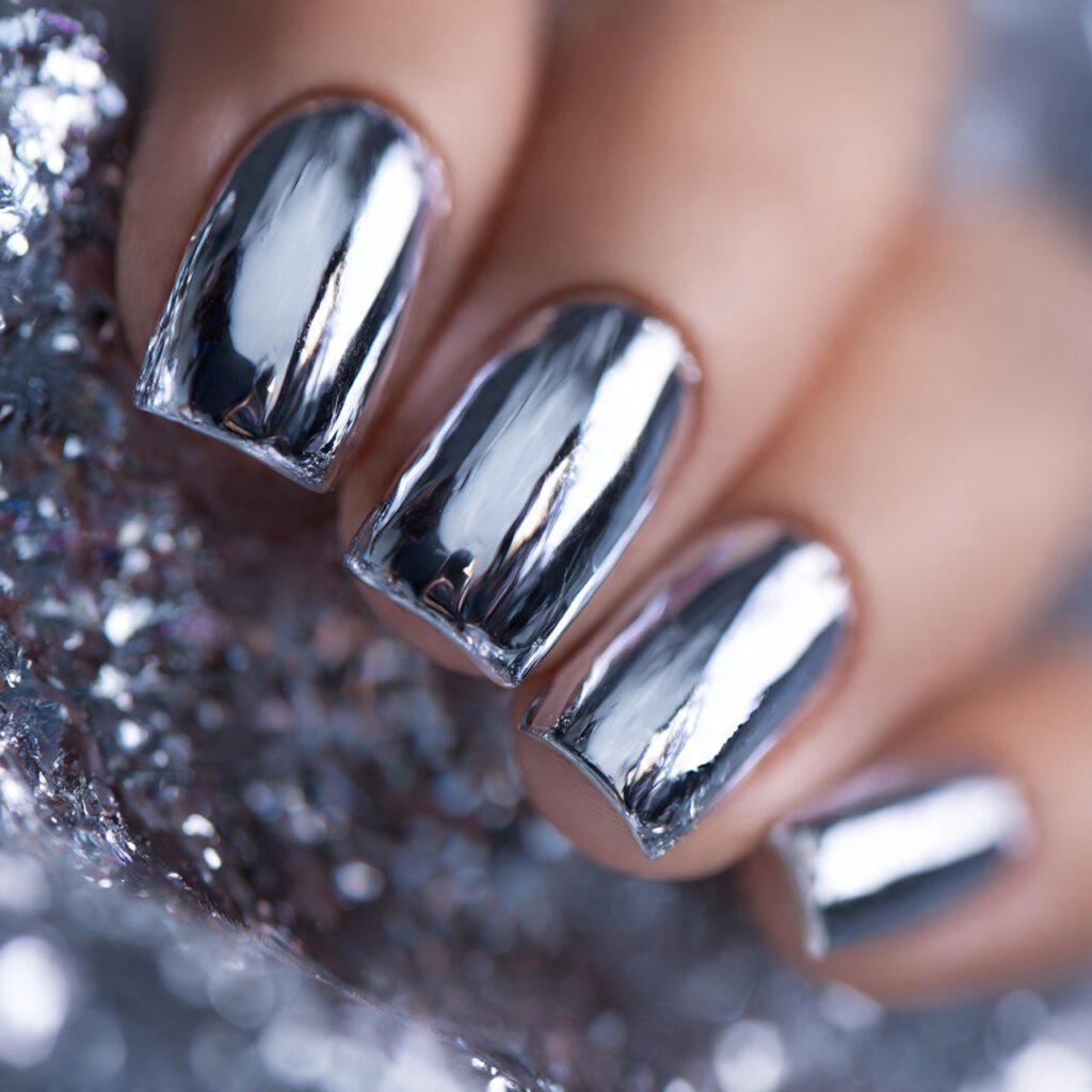 Metallic Silver Cyber Core