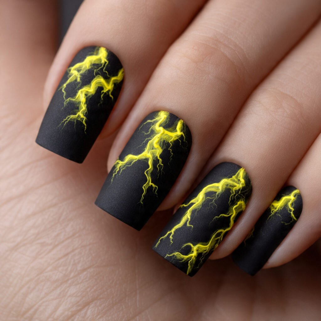 Electric Yellow Lightning Bolts