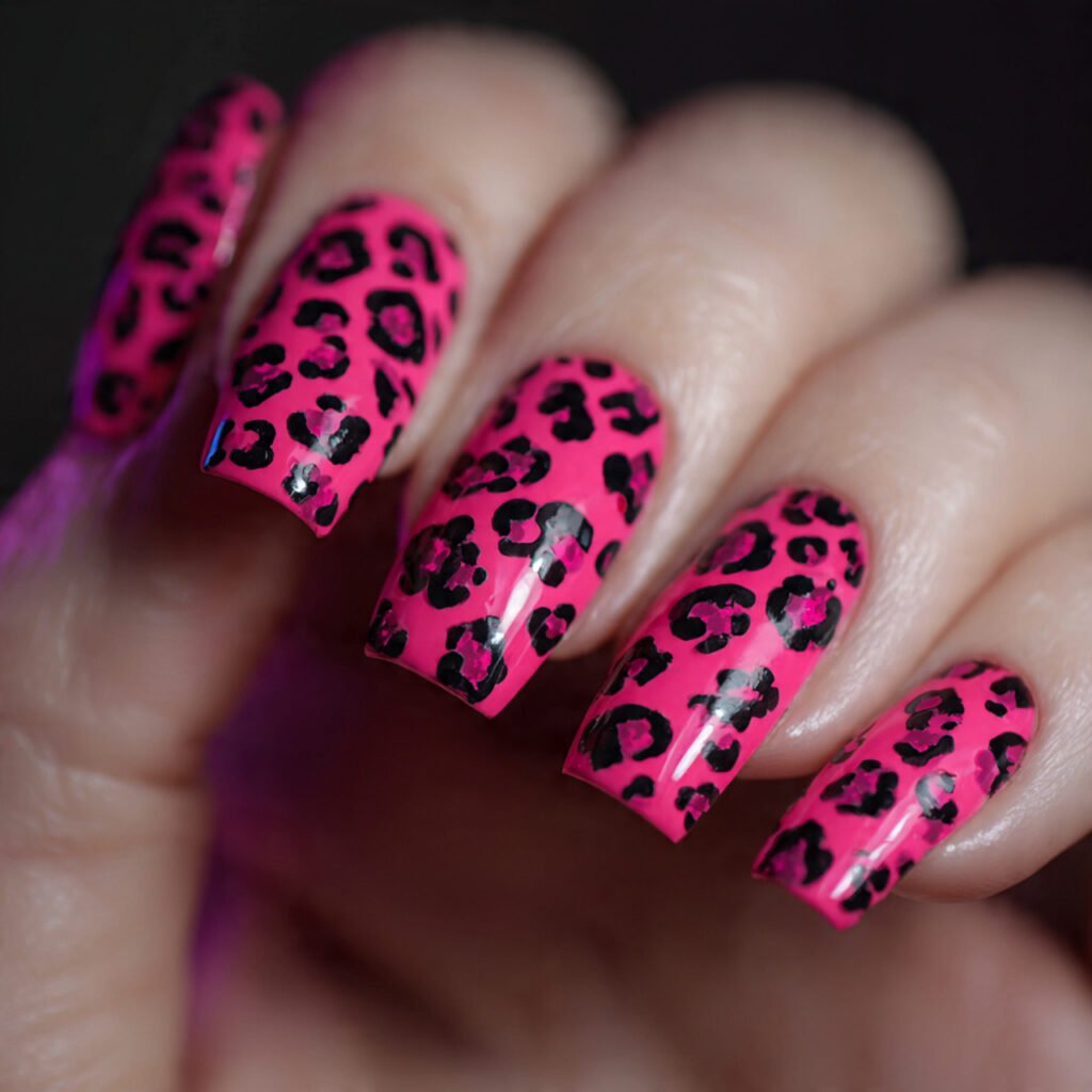 Hot Pink Leopard Spots