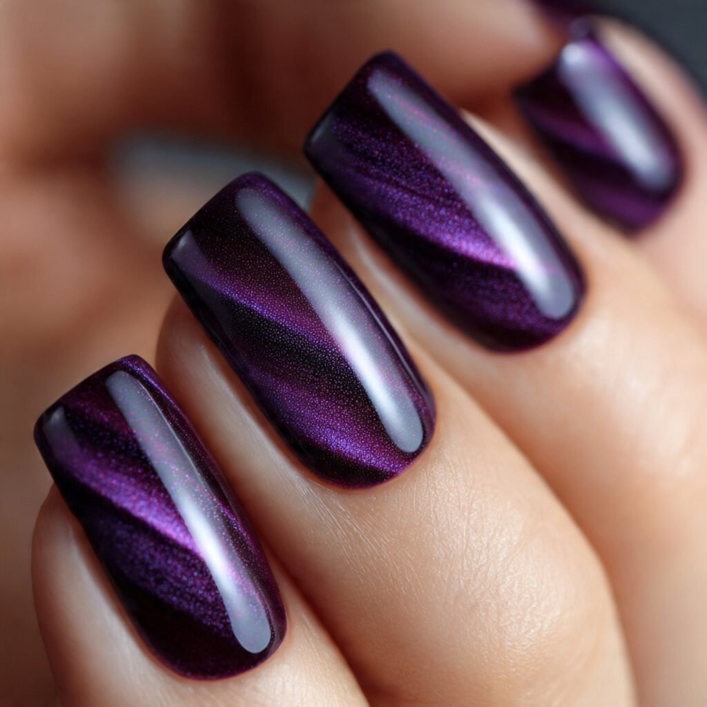 Purple Velvet Cat Eye