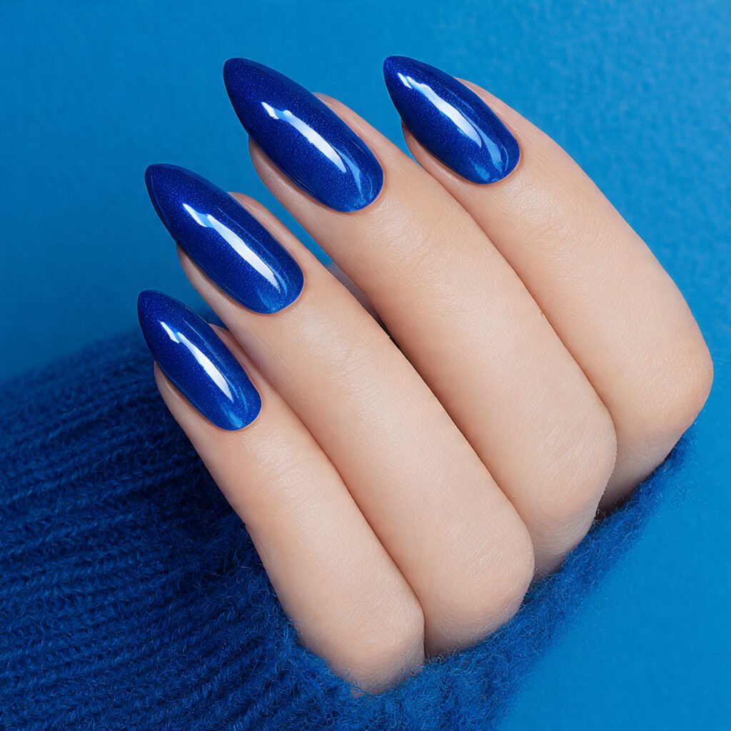 vibrant high intensity image of high gloss cobalt