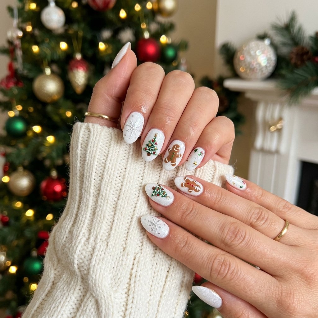 Best White Christmas Nails Ideas to Try