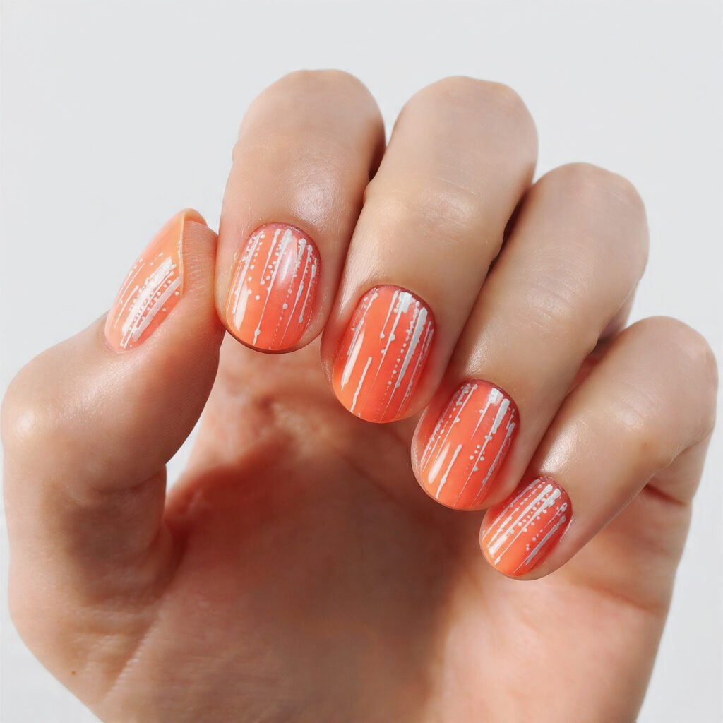zesty 11 macro shot of grapefruit toned nails soft