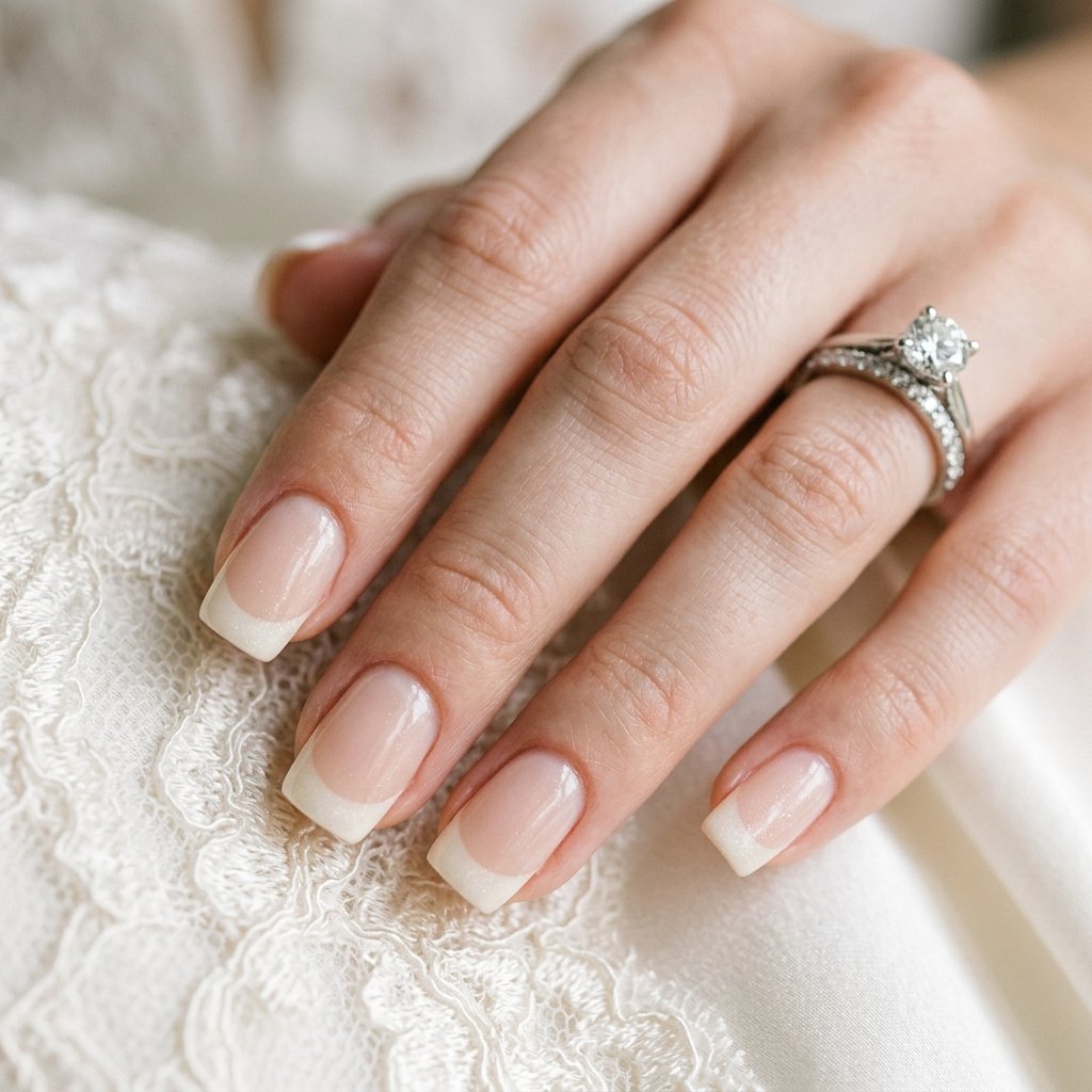 30 French Tip Nails Designs You'll Want to Copy 14 Bridal French Tip Ideas