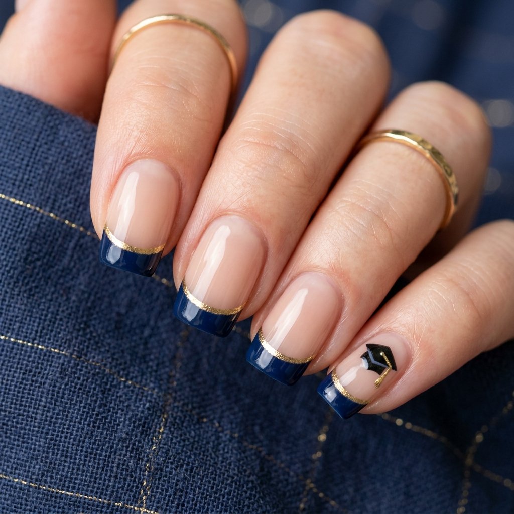30 French Tip Nails Designs You'll Want to Copy 16 Graduation French Tip Ideas