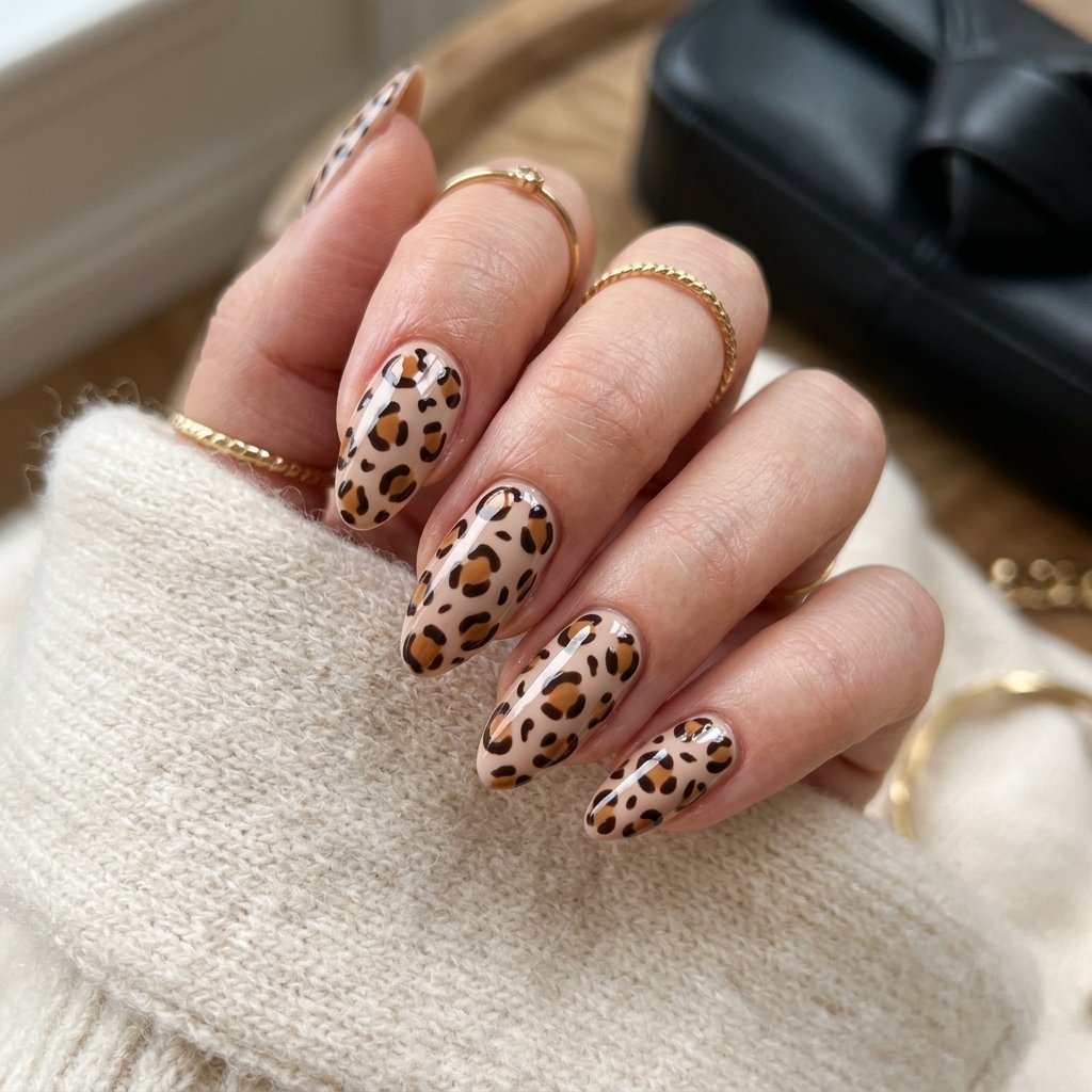 35 Creative Almond Nails Ideas for Your Next Manicure 18 Animal Print Ideas
