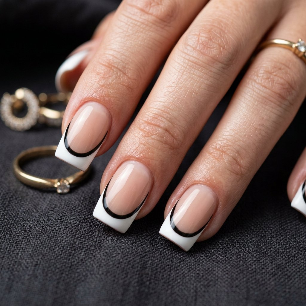 30 French Tip Nails Designs You'll Want to Copy 25 Bold Outline French Tip Ideas