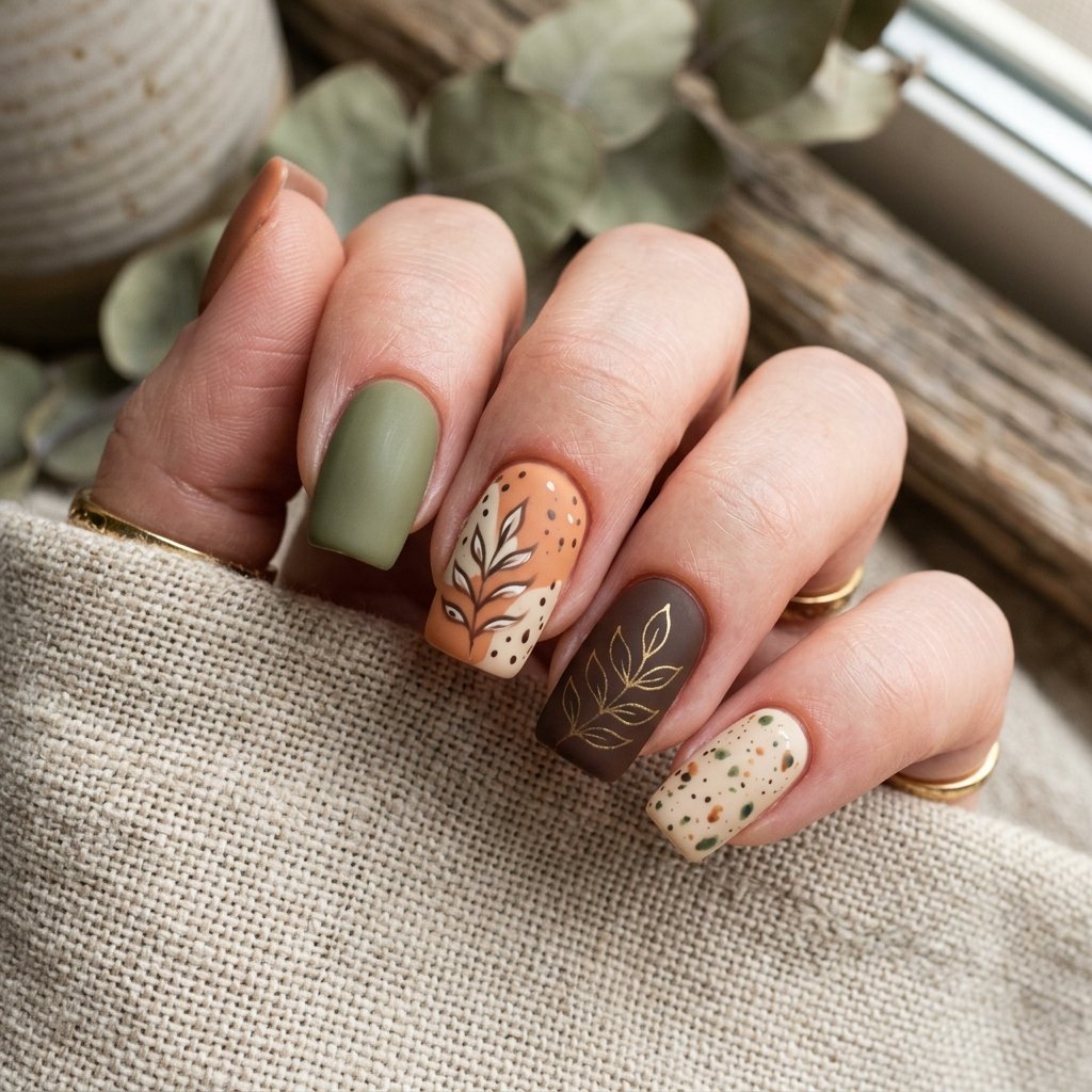 30 Best September Nails Designs for Fall 2026 28 Earthy Tone Nail Ideas