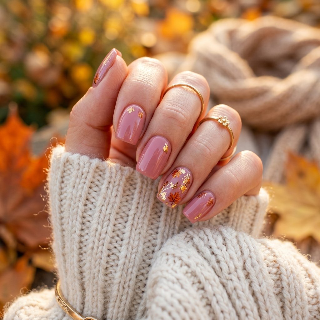 30 Best September Nails Designs for Fall 2026 29 Soft Pink Autumn Nail Ideas