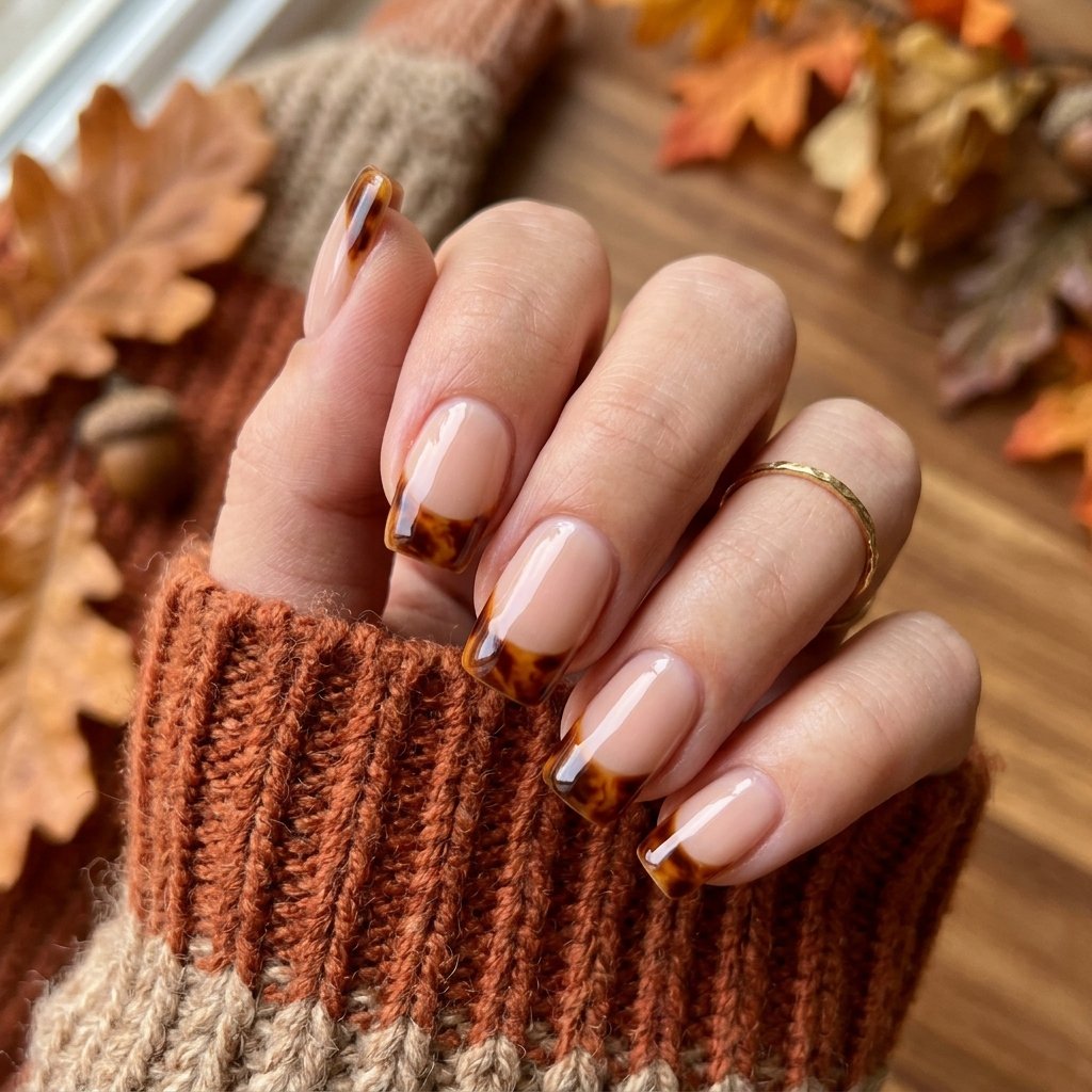 30 French Tip Nails Designs You'll Want to Copy 9 Tortoiseshell French Tip Ideas