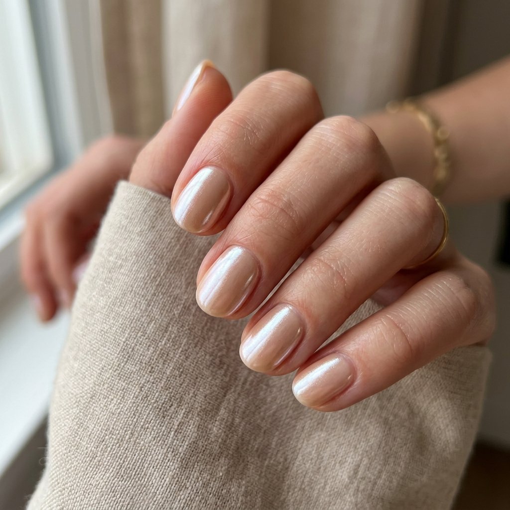 30 September Nails Ideas Perfect for Sweater Weather 3 Toasted Almond Chrome
