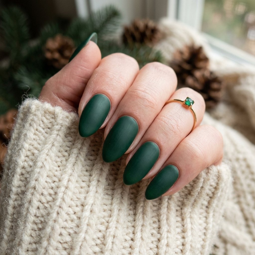 35 Creative Almond Nails Ideas for Your Next Manicure 22 Winter Shade Ideas