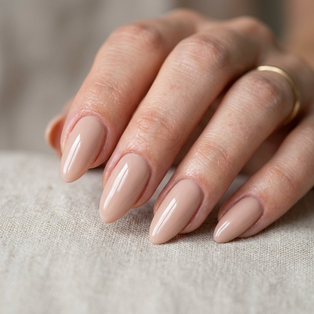 35 Creative Almond Nails Ideas for Your Next Manicure 9 Nude Tone Ideas