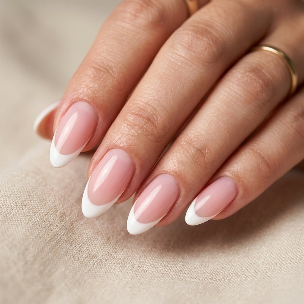 35 Creative Almond Nails Ideas for Your Next Manicure 2 French Tip Ideas