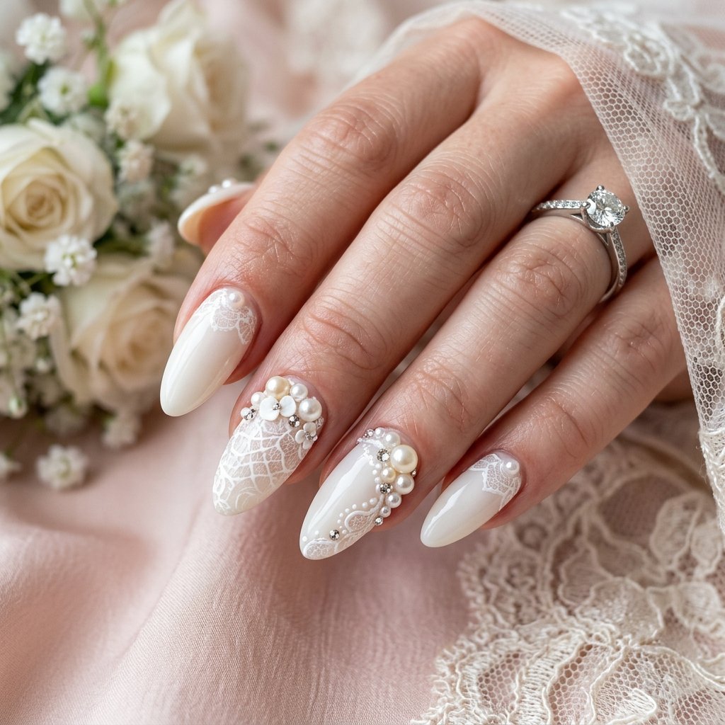35 Creative Almond Nails Ideas for Your Next Manicure 20 Wedding Day Ideas