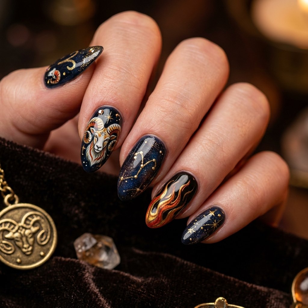Aries Nail Art Ideas