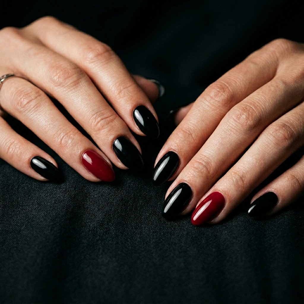 Aries and Black Nail Ideas