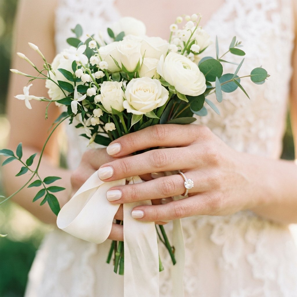 Elegant Nails Ideas for Brides