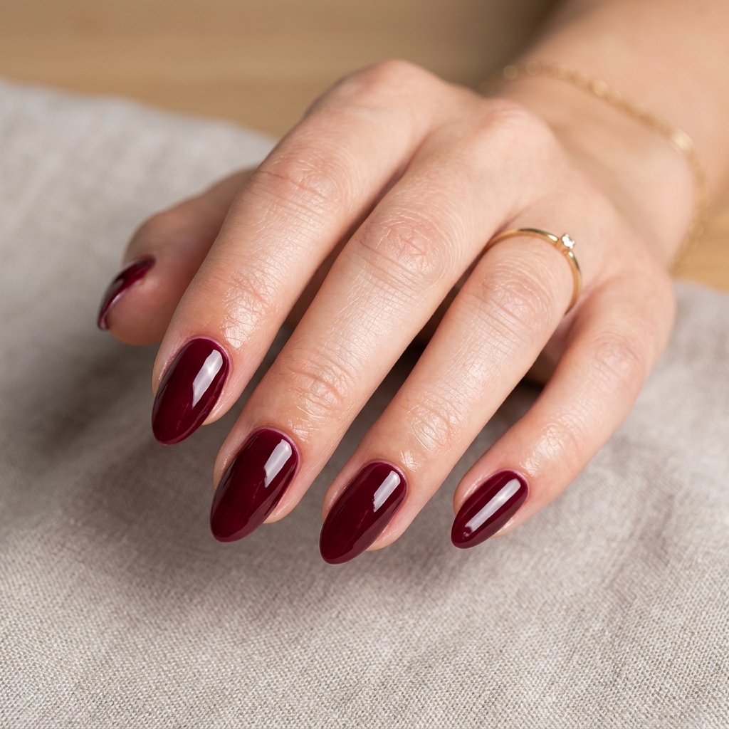 35 Best Thanksgiving Nails Ideas You Need to Try This Year 2026 10 Burgundy Thanksgiving Nail Ideas
