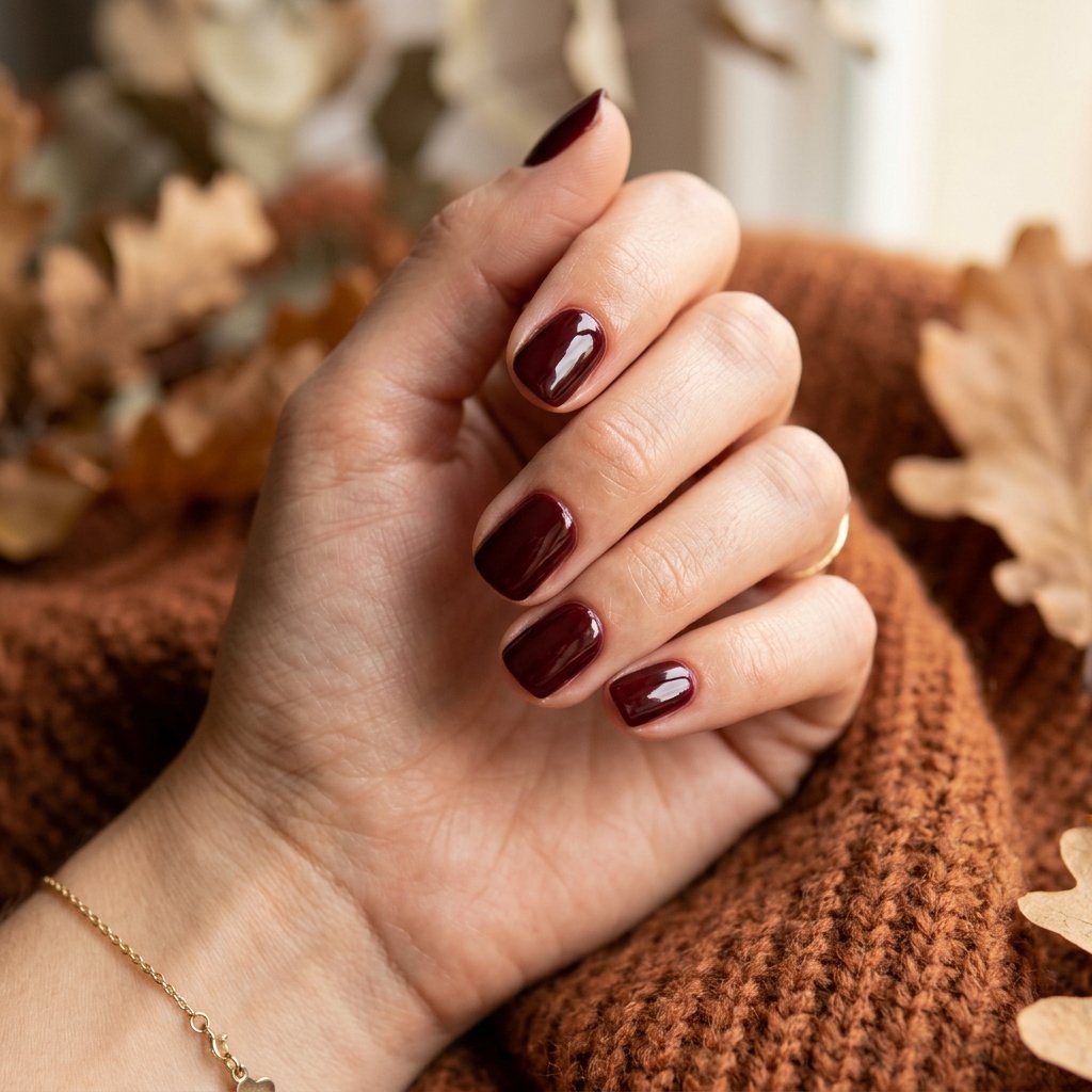Elegant Nails Ideas in Burgundy