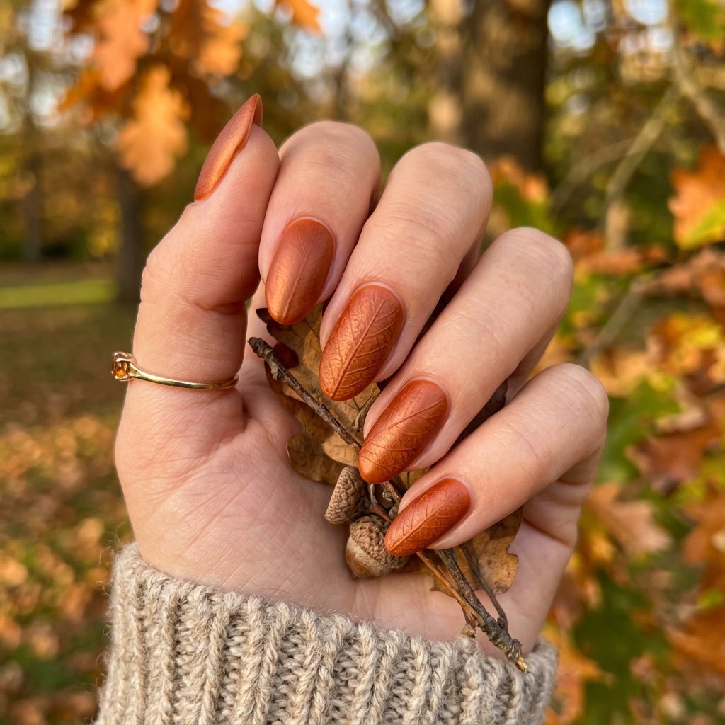 35 Modern Orange Fall Nails Ideas From Rust to Pumpkin 2 Burnt Orange Nail Ideas
