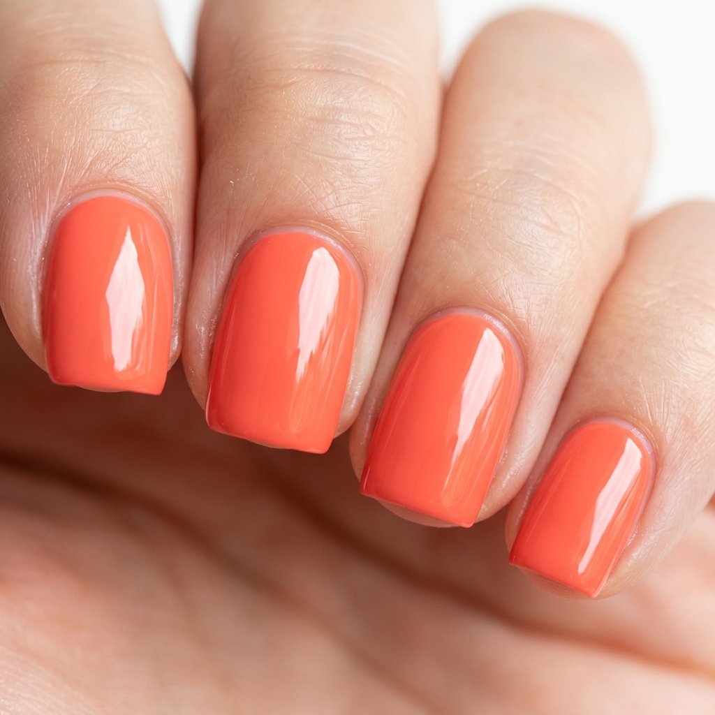 35 Top Simple Summer Nail Designs to Try Before the Season Ends 24 Coral Summer Nail Designs