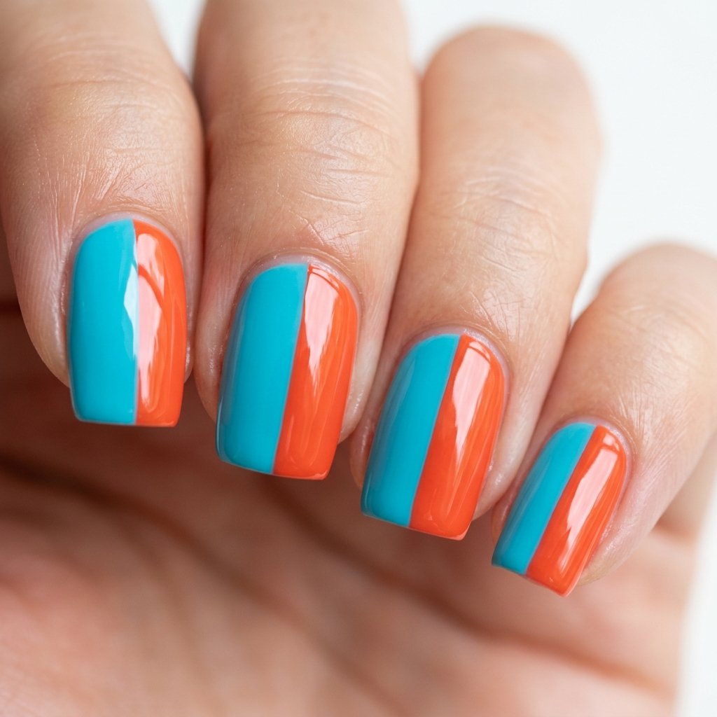 35 Top Simple Summer Nail Designs to Try Before the Season Ends 27 Geometric Summer Nail Designs