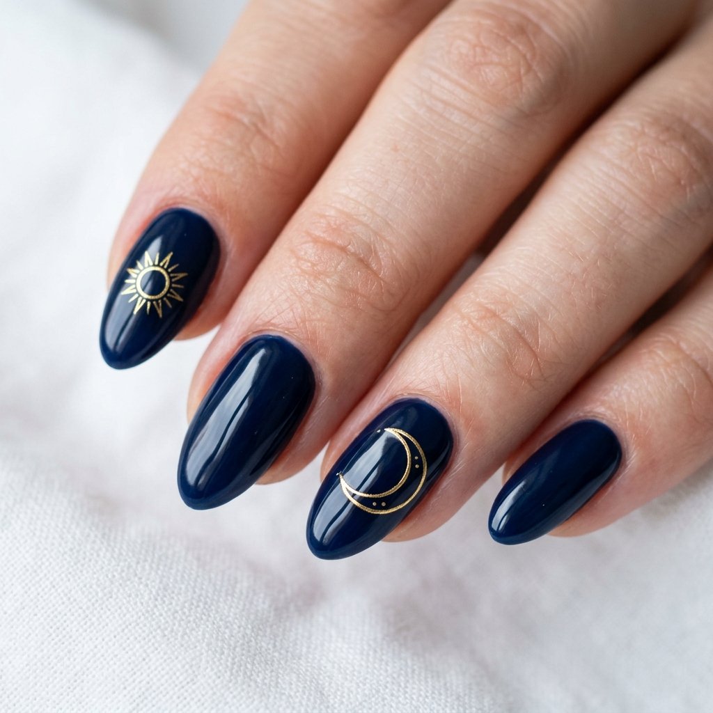 35 Top Simple Summer Nail Designs to Try Before the Season Ends 32 Sun and Moon Nail Designs for Summer
