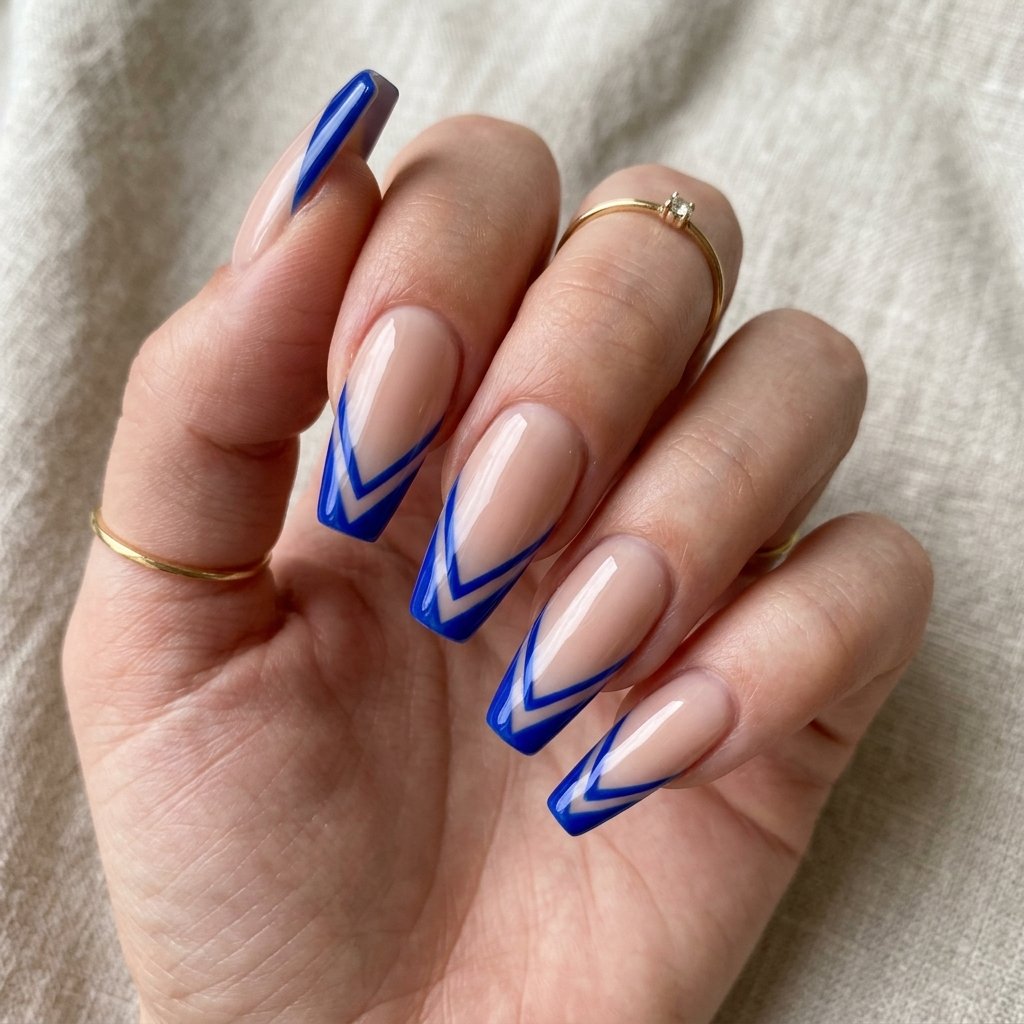 Cobalt Blue Chevron Tip Art