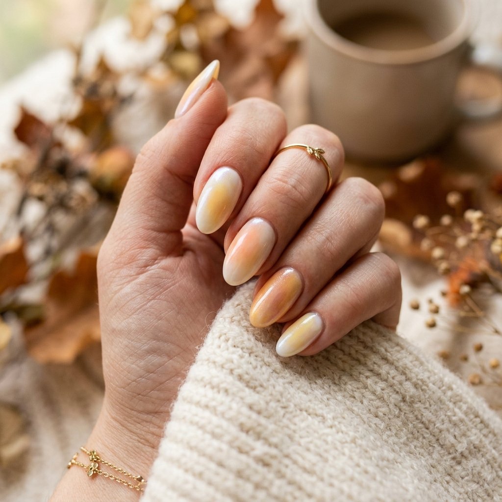 35 Best Thanksgiving Nails Ideas You Need to Try This Year 2026 17 Harvest Moon Nail Ideas