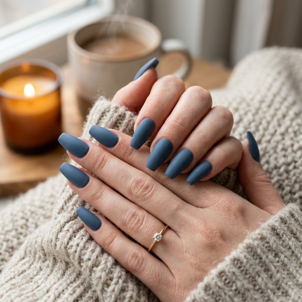 Dusty Blue Matte Finish