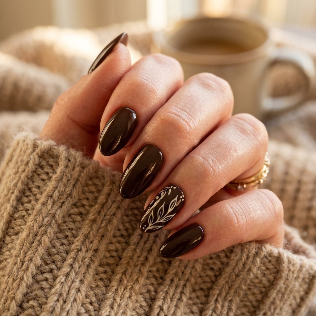 Espresso Brown Nail Ideas