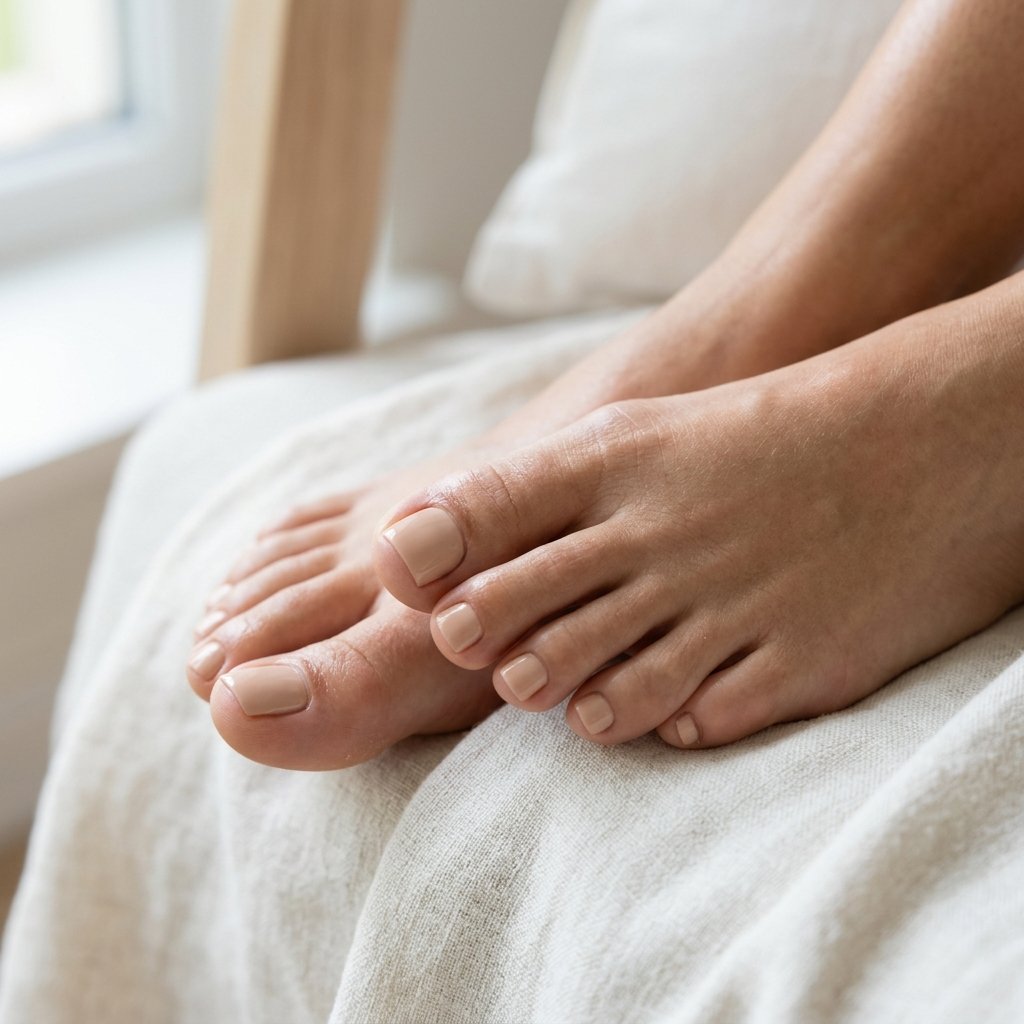 Classic Neutral Toe Nail Ideas