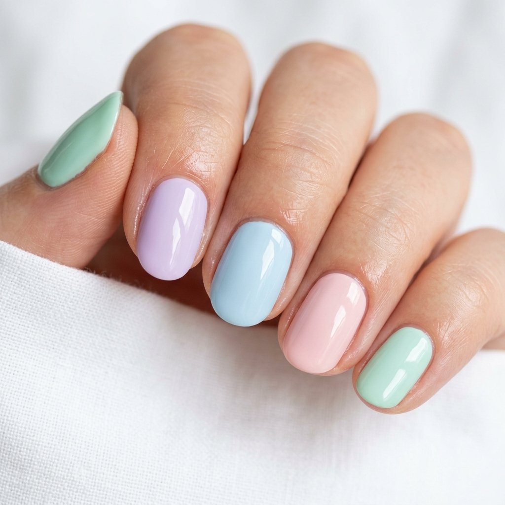 35 Top Simple Summer Nail Designs to Try Before the Season Ends 2 Pastel Summer Nail Designs