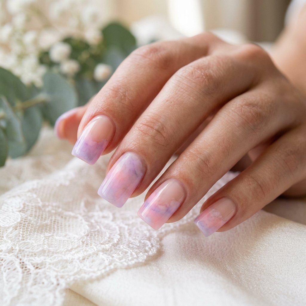 30 French Tip Nails Designs You'll Want to Copy 11 Watercolor French Tip Ideas