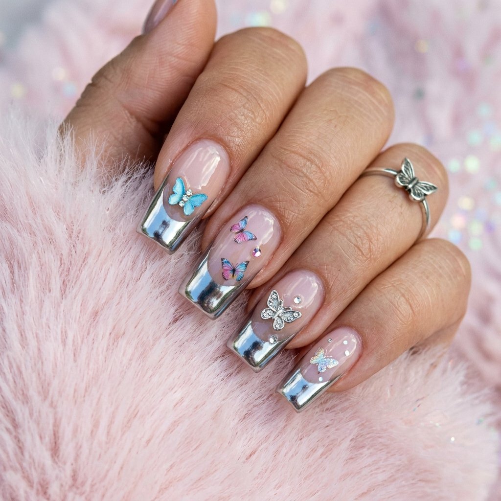 30 French Tip Nails Designs You'll Want to Copy 31 Y2K French Tip Ideas