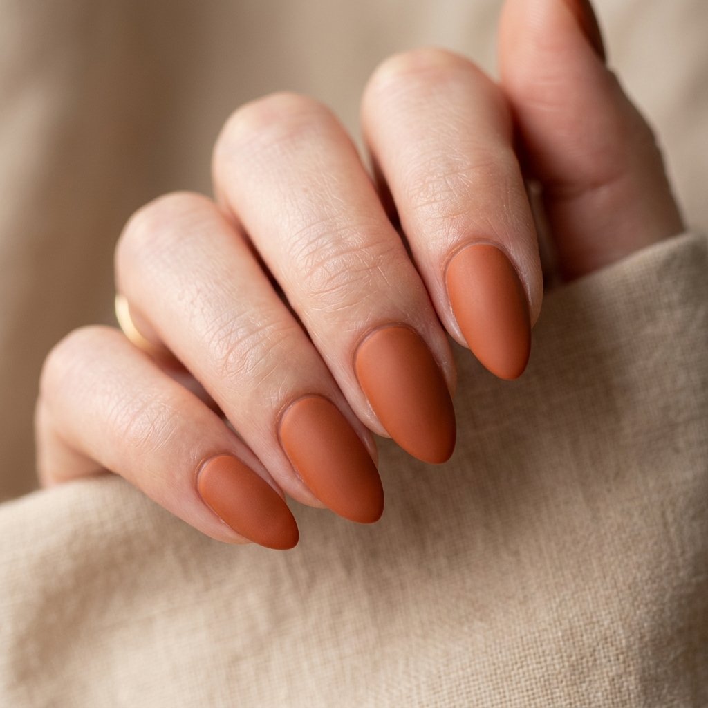 Warm Terracotta Nail Ideas