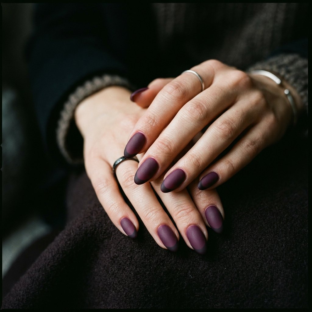 34 Fresh Purple French Tip Nails Ideas You Have Not Seen Before 33 Matte Purple French Tip Nails Ideas