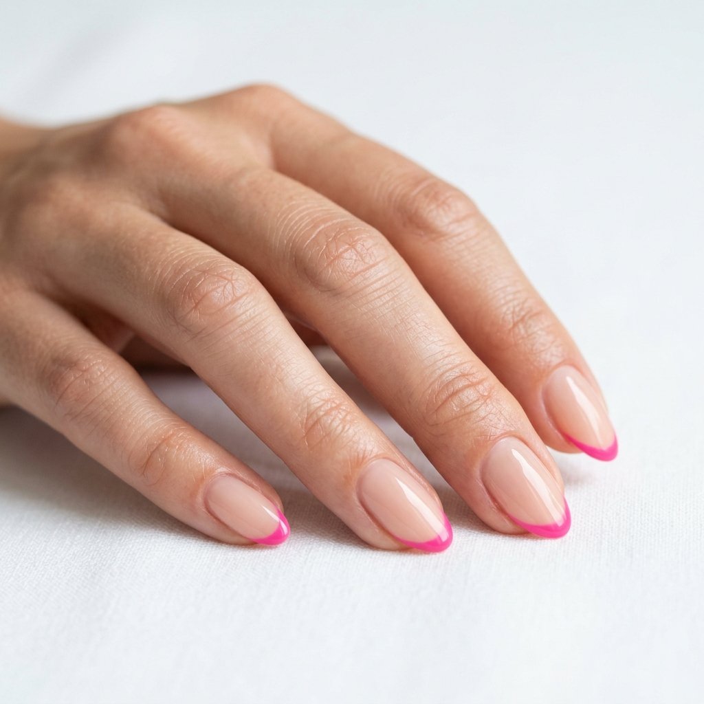 35 Best Hot Pink French Tip Nails – From Classic to Bold 31 Everyday Hot Pink French Tip Nails