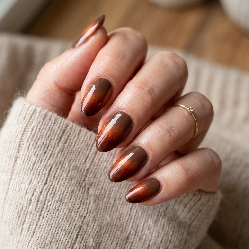 35 Gorgeous Fall Ombre Nails Ideas for Every Mood 25 Diagonal Ombre Nail Ideas
