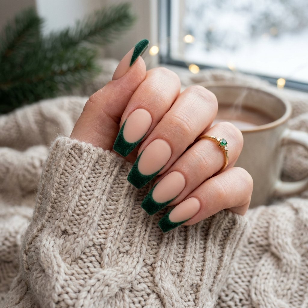 Velvet Finish Green Tip Ideas