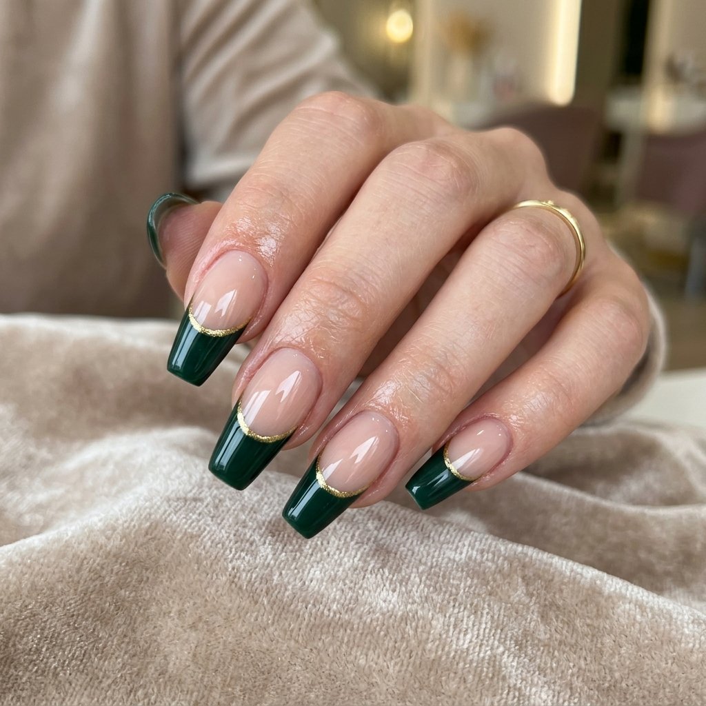 Gold Accent Green Tip Ideas