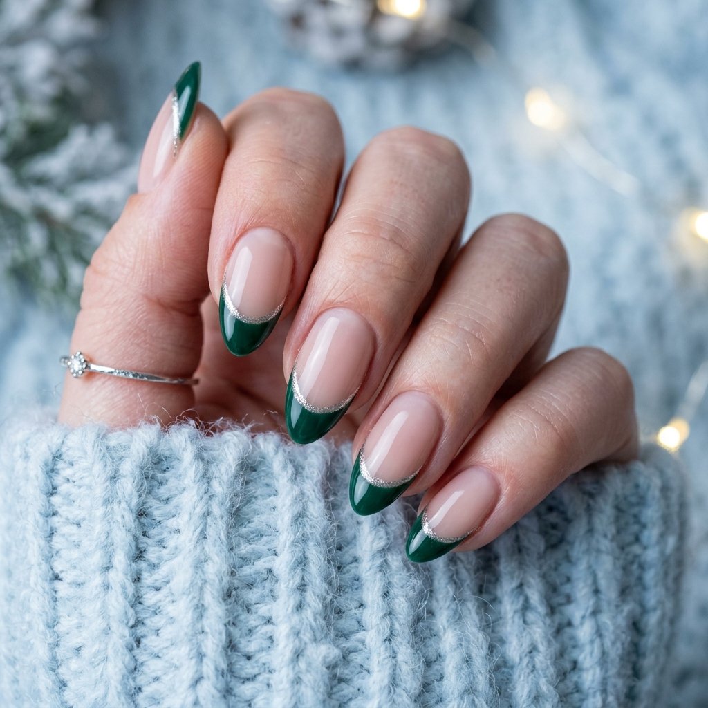 Silver Accent Green Tip Ideas