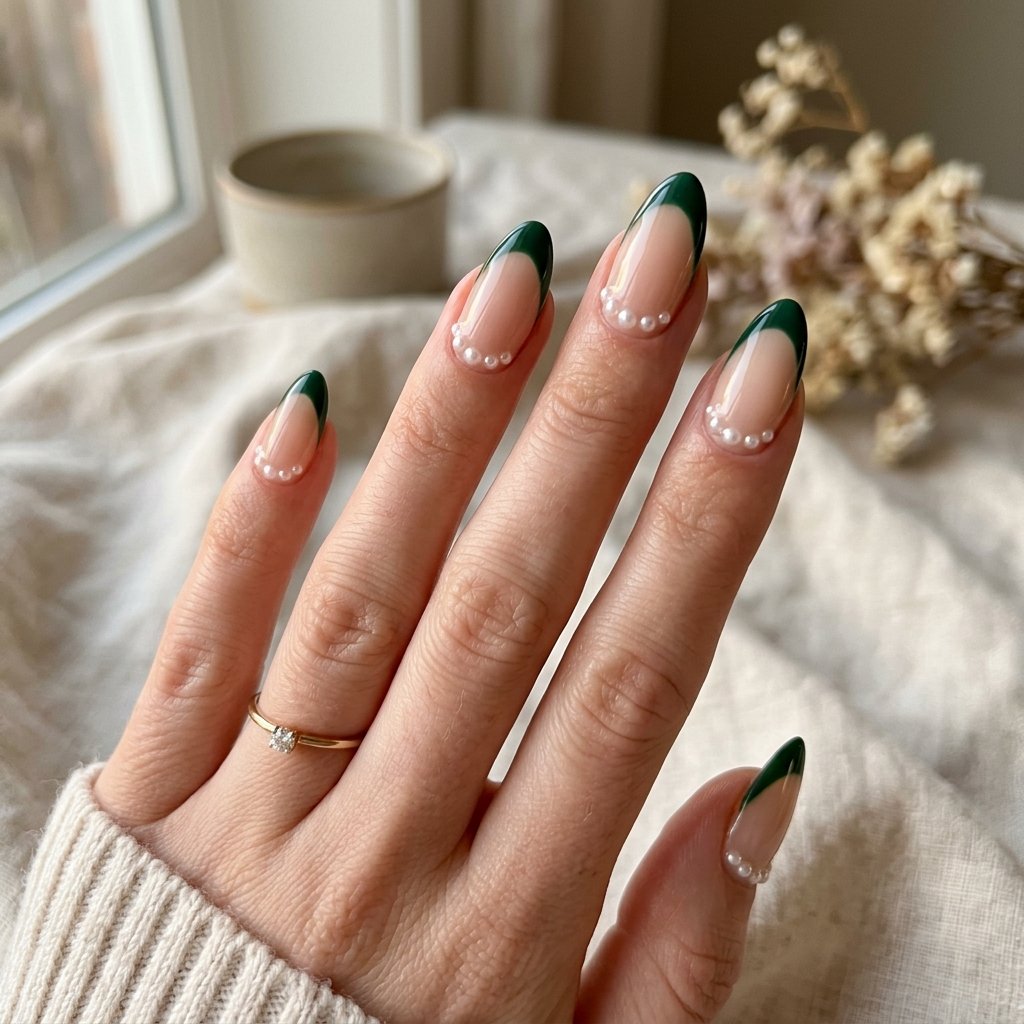 Pearl Detail Green Tip Ideas