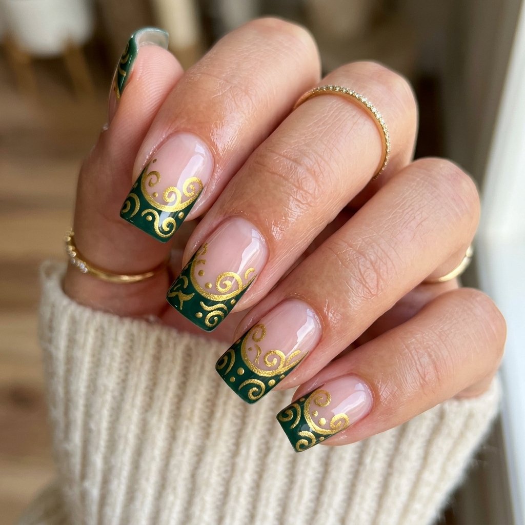 Swirl Pattern Green Tip Ideas