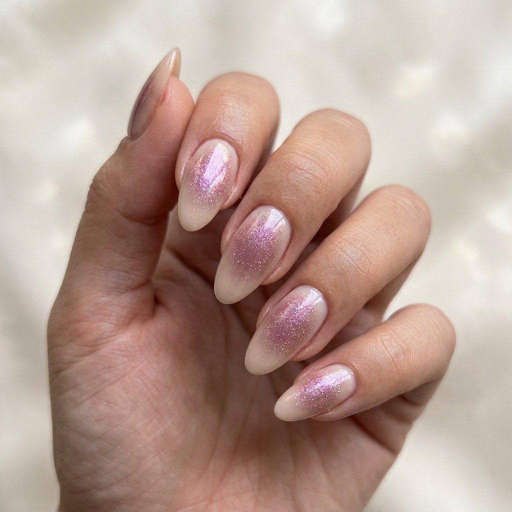 30 September Nails Ideas Perfect for Sweater Weather 20 Mauve Shimmer Aura Art