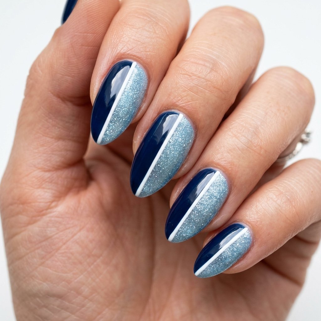 Two Tone Frost Nails